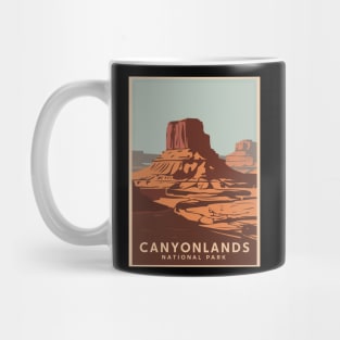 Canyonlands National Park Retro Panorama Mug